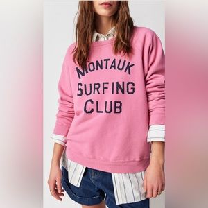 Free People * Retrobrand Surf Club Pullover * Montauk  Small ( oversized ) NWT